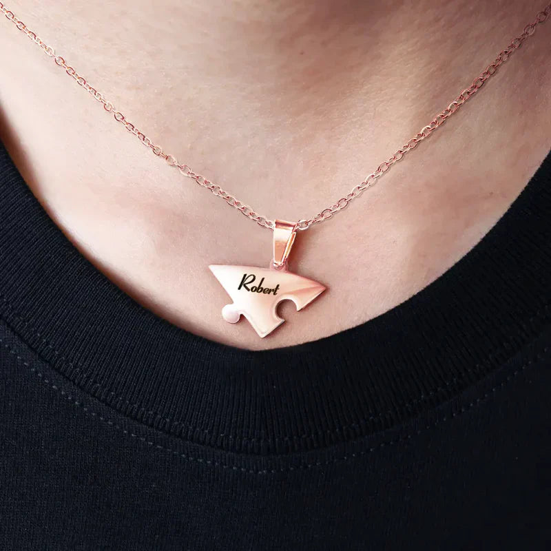 Liaison™ - Collier puzzle famille personnalisé