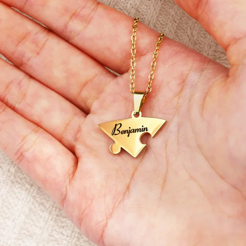 Liaison™ - Collier puzzle famille personnalisé