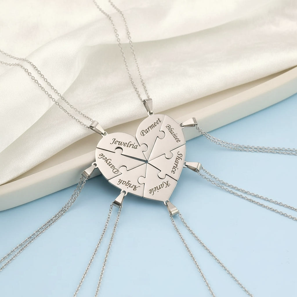 Collier Puzzle Famille Personnalisé