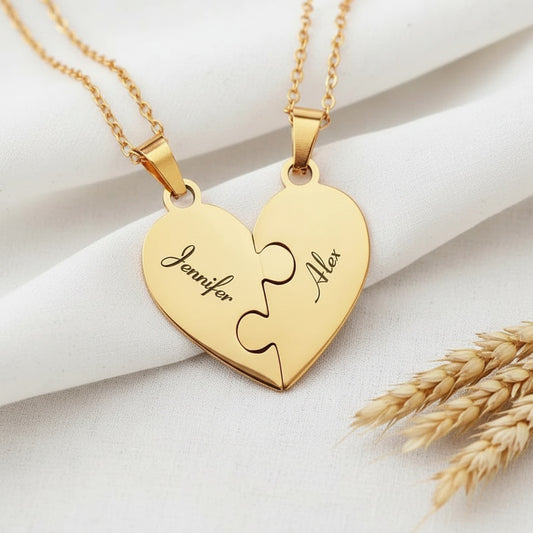 Collier Puzzle Famille Personnalisé