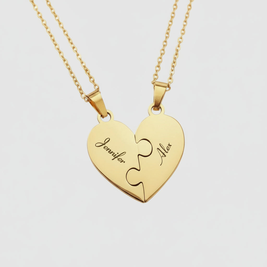 Collier Puzzle Famille Personnalisé