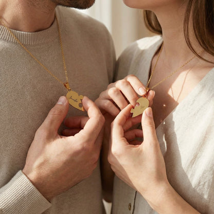 Collier Puzzle Famille Personnalisé